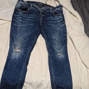 Silver Jeans Dark Blue Mid Skinny